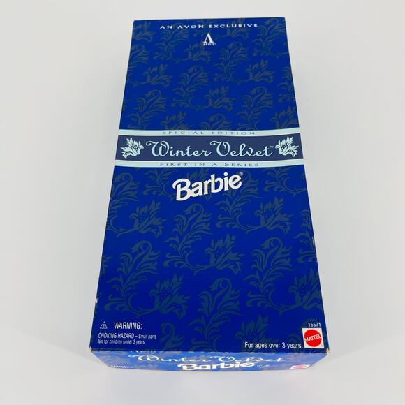 Winter Velvet Avon Exclusive Special Edition Mattel Barbie Doll - NRFB/NIB - Picture 5 of 11